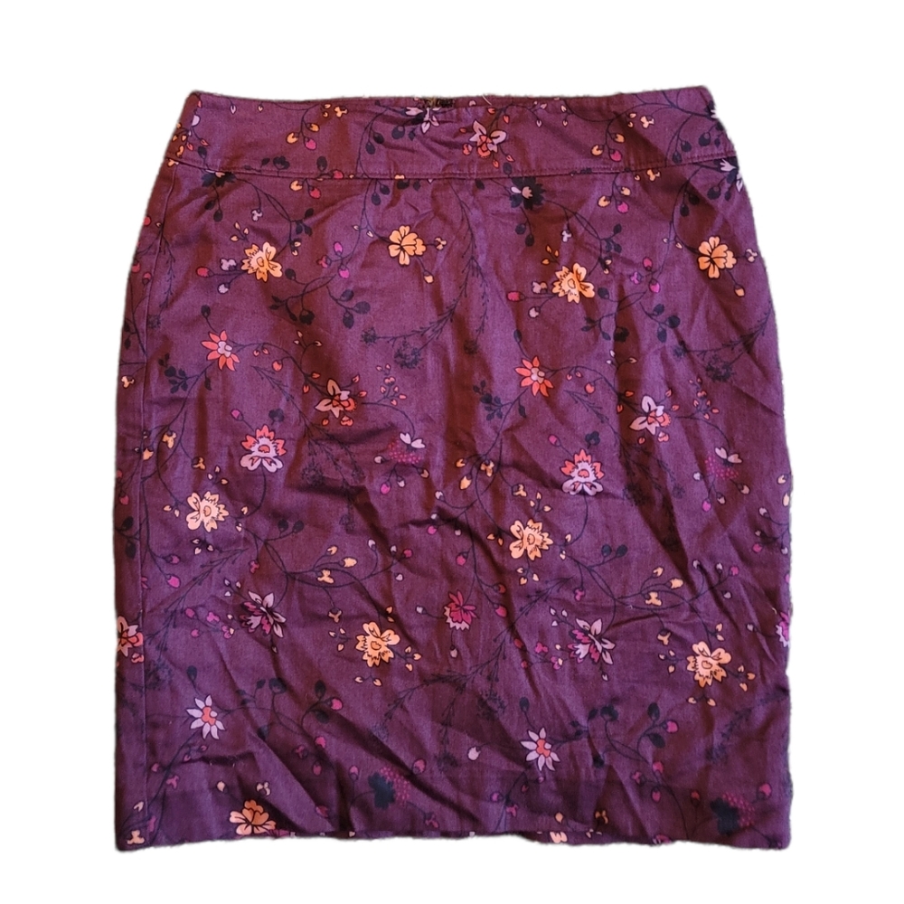 NWT! LOFT Canberry Floral Print Skirt 2